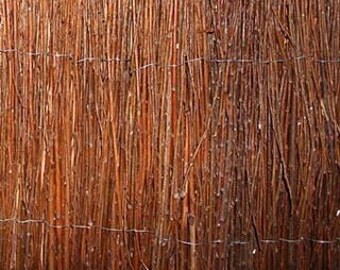 Willow Twig Rolled Fence, 2'H x 8'W, WTF-2