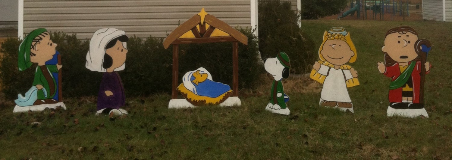 Peanuts Nativity Scene And super cute by HashtagArtz on Etsy