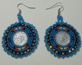 beaded native earrings american