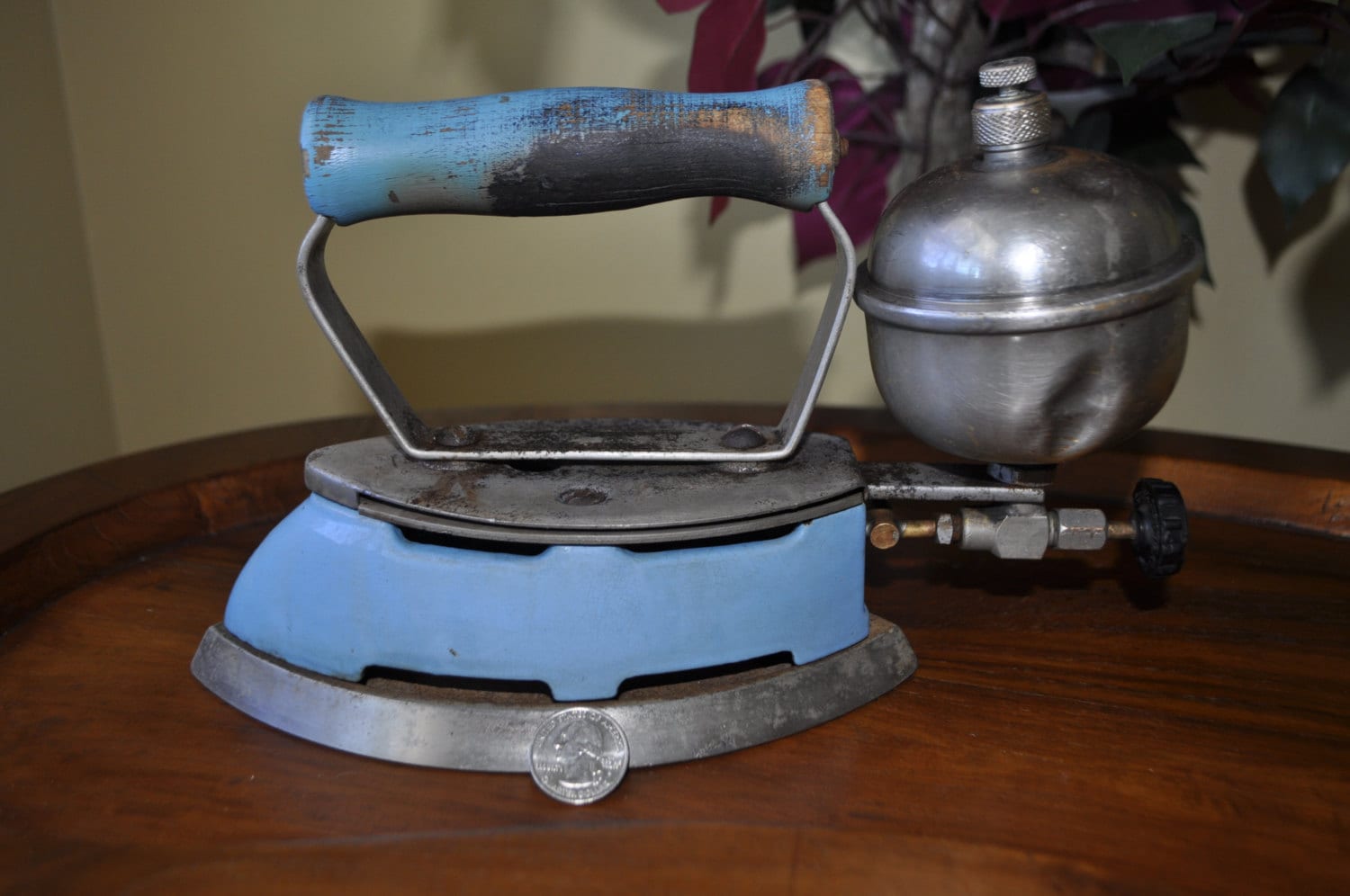 Coleman Antique Gas Steam Iron With Rare by RJvintagencounters