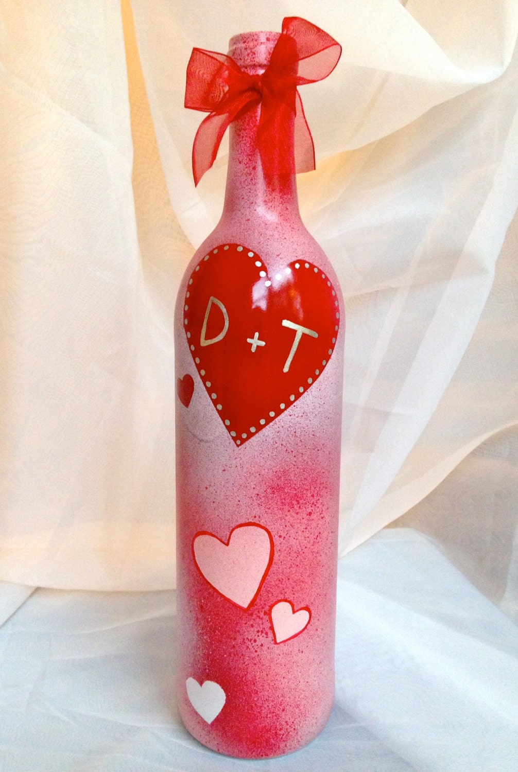 Valentine's Day Wine Bottle / Cute &amp; Classy Wine Bottle