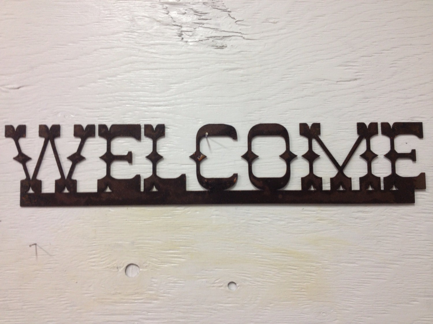 Metal Rustic Welcome Sign 9650