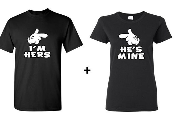 Im Hers Hes Mine Couple Matching Shirts Couple By Paisleyspicks