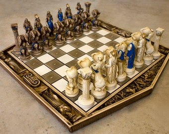 Ceramic Handmade Chess Set Atlas