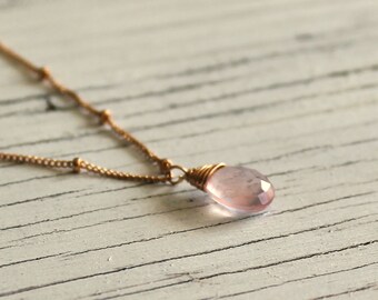 Popular items for rose quartz jewelry on Etsy