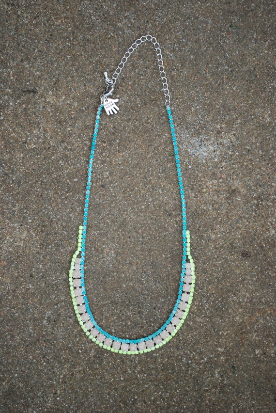 Neon and Nude Necklace