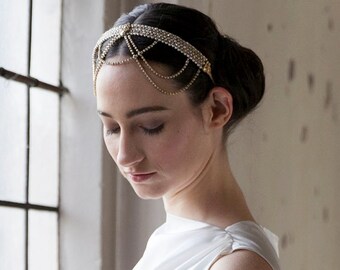 1920+Headpieces Wedding Headpiece - Bohemian Bridal Accessory -1920s Headpiece ...