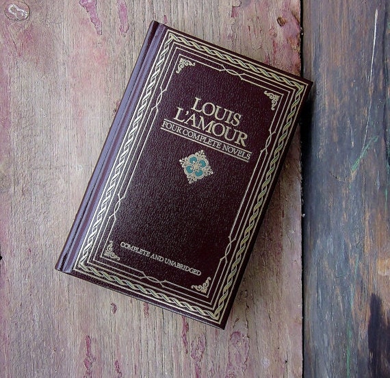 Louis L Amour Leather Bound Book Four Complete Wild West