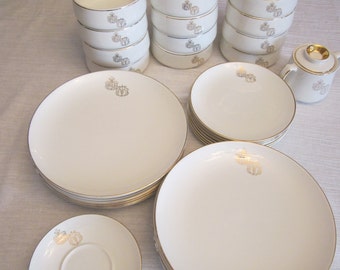 14 Pieces Christian Dior Porcelain French by WhatsOnTheShelf