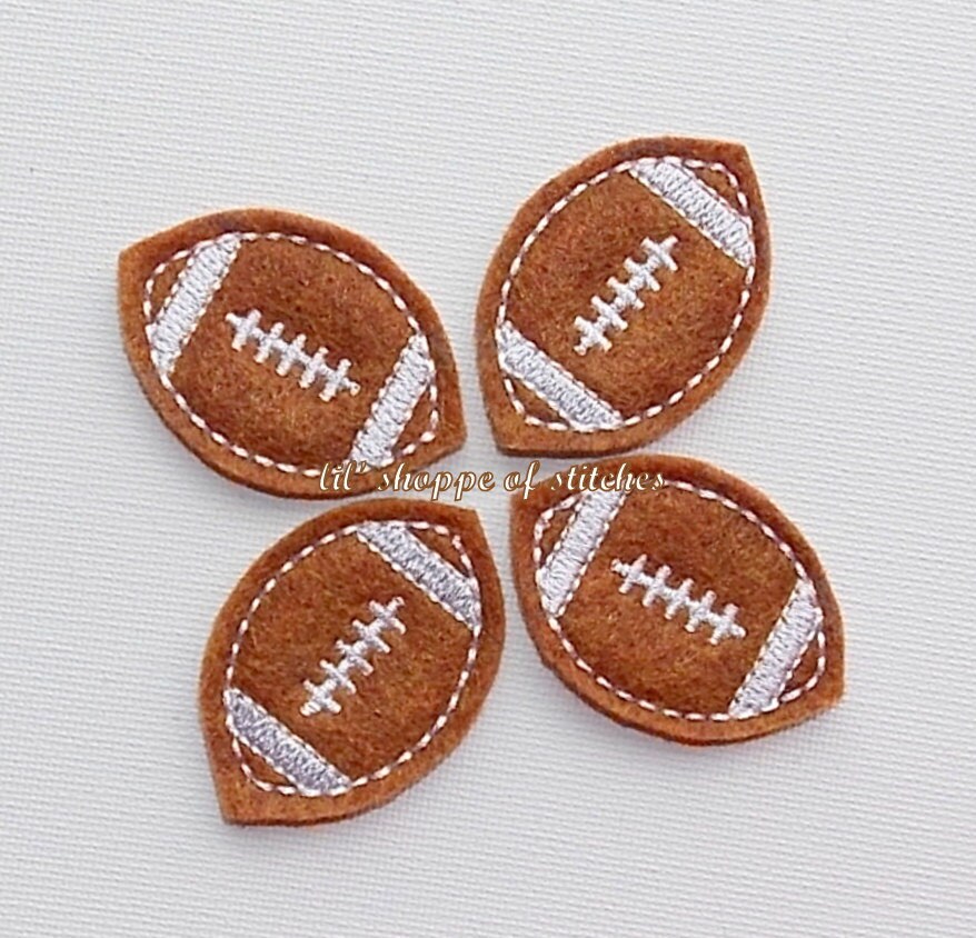 Football Felties Football Felt Applique by lilshoppeofstitches
