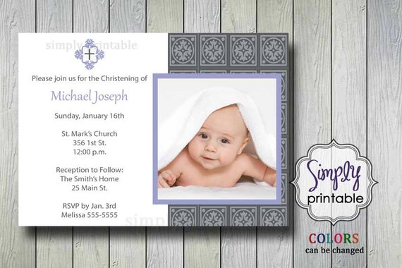 Boy's Baptism Invitation Il_570xn
