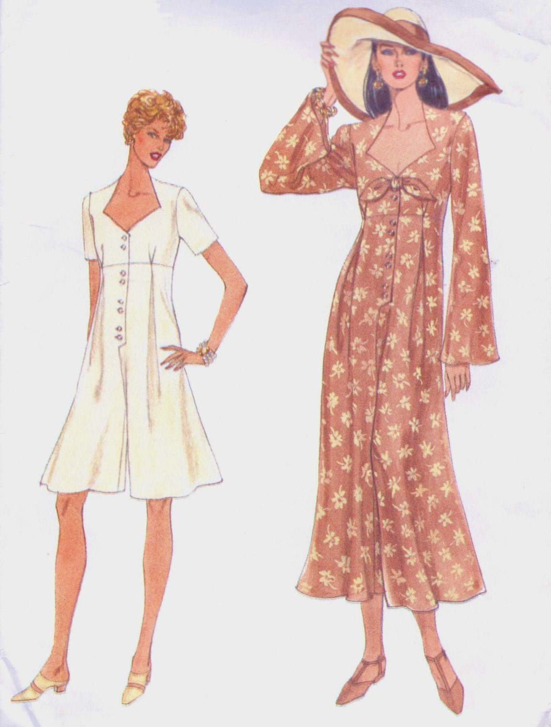 90s Vogue Sewing Pattern 8939 Womens Jumpsuit in 2 by CloesCloset