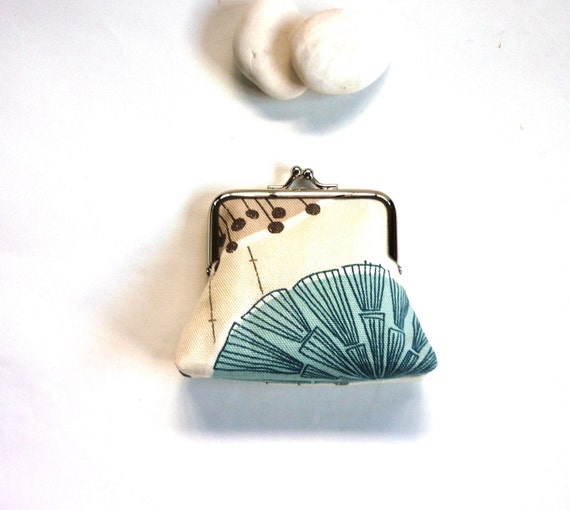 Scandinavian purse ice blue purse teal purse atomic by maplemist