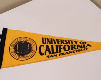 Vintage pennant flag, University of California, San Francisco