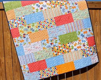 Items similar to Small Quilts Doll Quilt Puzzle Autism Table Topper on Etsy