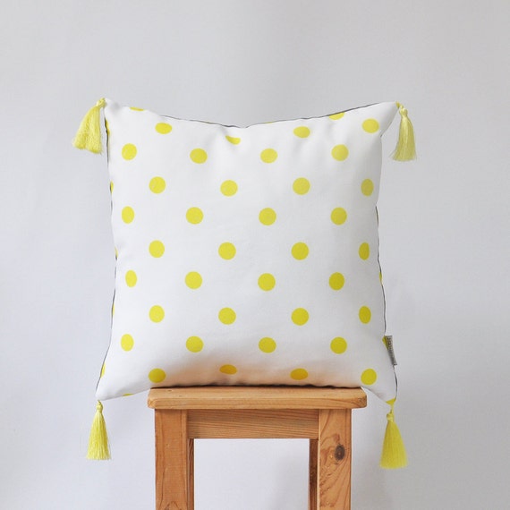 Decorative Pillow Modern Yellow Gray Pillow Kids Pillows