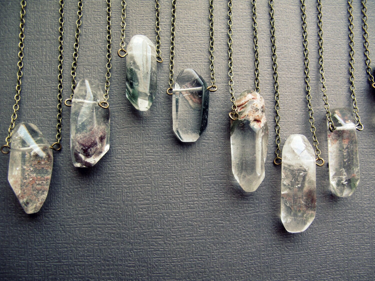 RESTOCKED Garden Quartz Necklace Natural Crystal by Chrysalism