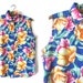 90s DVF Floral Print Sleeveless Shirt - Diane Von Furstenberg Bright Hawaiian Surf Style Button Up Tank Top - Womens size M