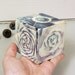 Spirals. Clay Rattle Cube. Succulents, Flowers, Propellor. Airfoil. Clay Rattle.