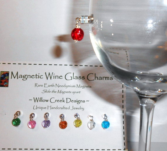Stemless Wine Glass Charms Wine Glass Charms by nancybaha