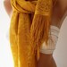 Mustard -Georgeus Scarf Lace Scarf Shawl