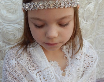 Crystal Headband ,Bridal Headband, Vintage Headband, Beaded Headband, Crystal Headband, Bridal Headpiece, Headpiece, Wedding Hair