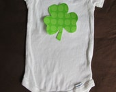 Saint Patricks Day Shamrock iron on applique - for baby or kids tee Il_170x135