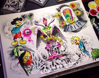 Halloweenish Simpson Flash GiclÃ©e L td Edition ...