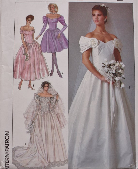  Simplicity  8413 Princess Bridal  Gown  Sewing Pattern 