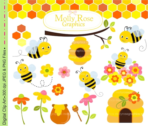 free clipart bees and flowers - photo #36