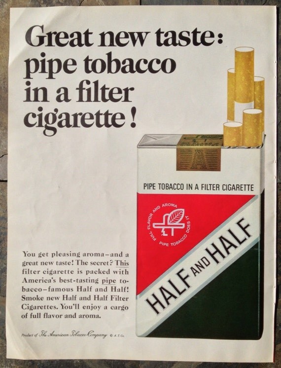 1965 Half and Half Cigarette Advertisement