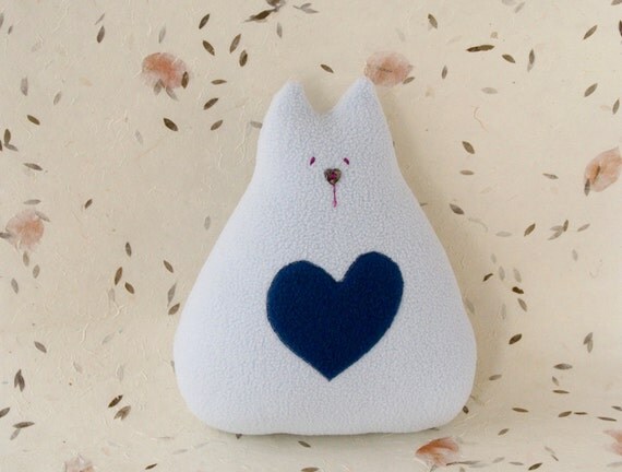 Items similar to Light blue cat soft toy, stuffed cat plush, cat stuffed animal, light blue cat ...