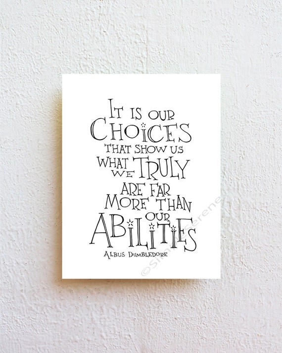 It is our choices Harry Potter Movie Dumbledore by SimpleSerene