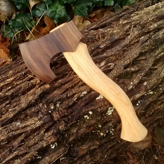 Items similar to Toy Wood Carving Axe, Bearded Axe on Etsy