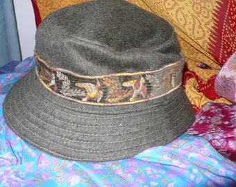 Classic French Wool Soft-Sided Travel Outdoorsman or Woman Stingy Brim Hat by L'Esquimau