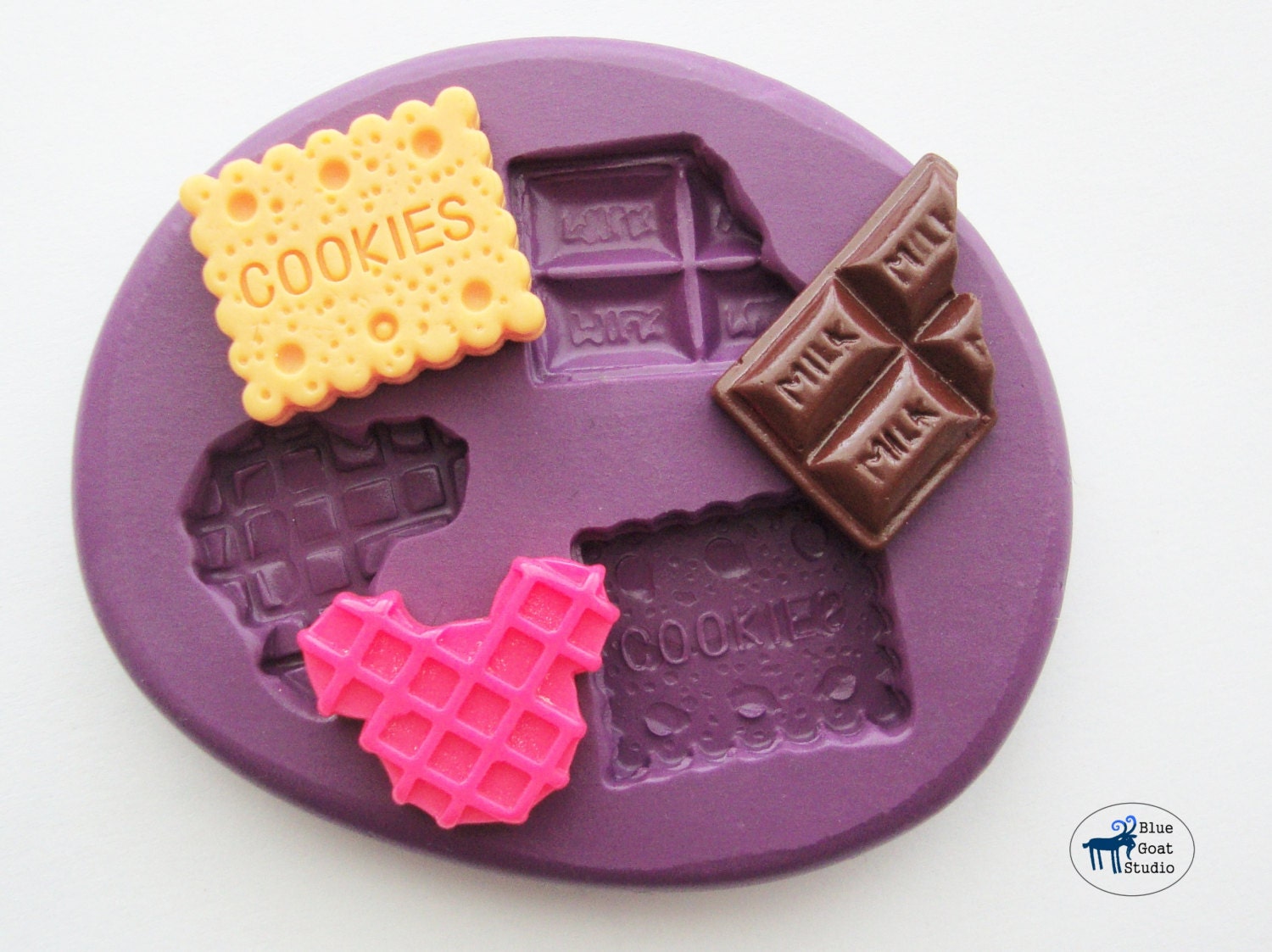Decoden Sweets Mold/Mould Cookie Chocolate Bar Waffle