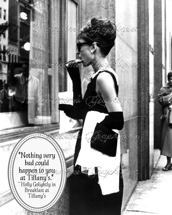 Audrey Hepburn Breakfast At Tiffany Fine Altered Art Photographic Print Cij Chez Lorraine S