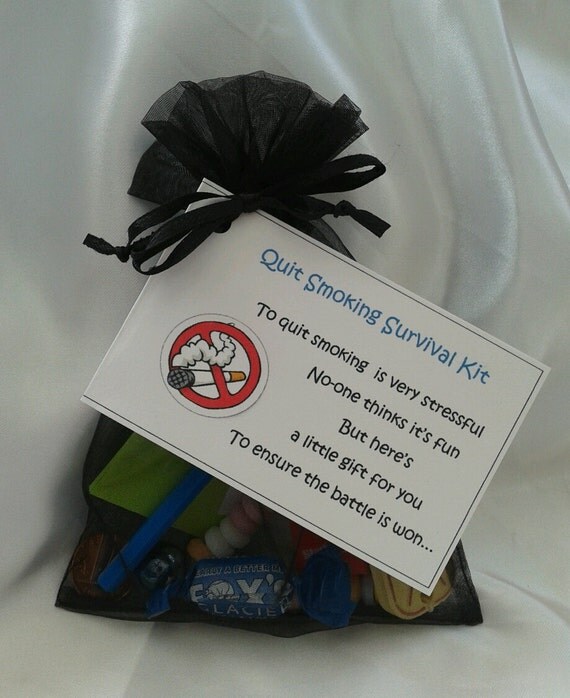 Little BAG of BITS Quit Smoking Survival Kit by CheerUpCrafts
