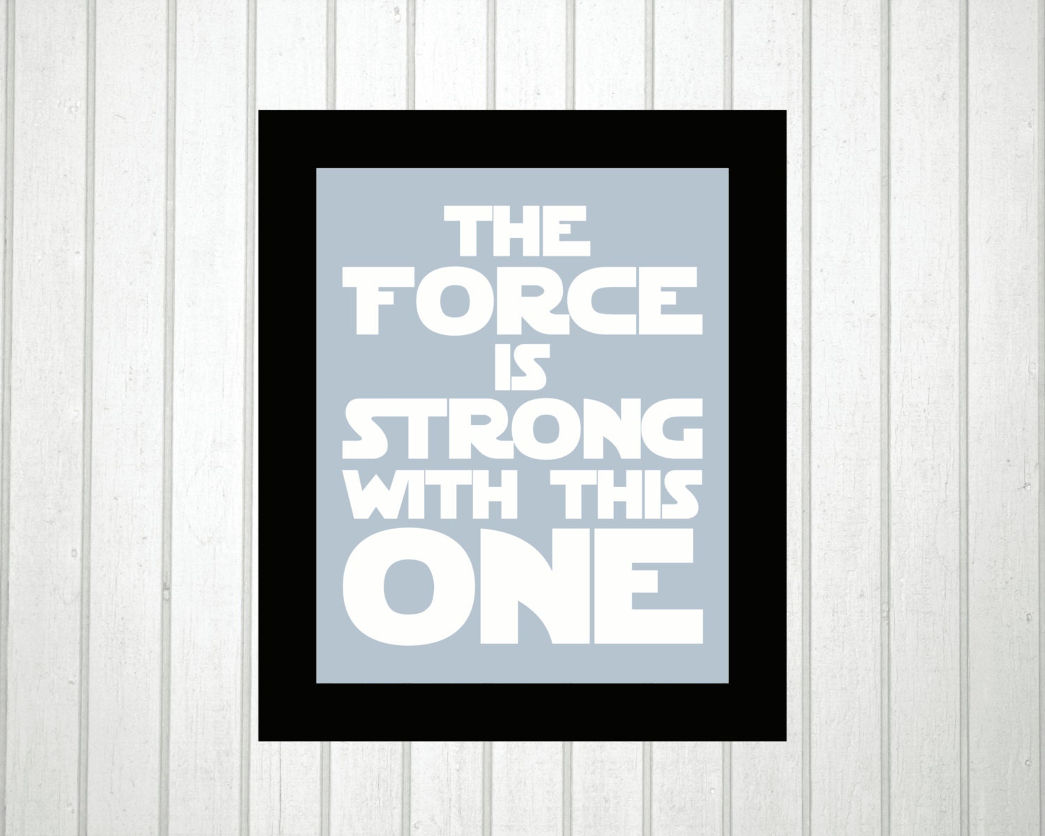 The force is strong with this one baby nursery wall by ...