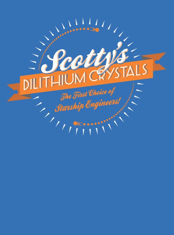 Star Trek tshirt Scotty's Dilithium Crystals Enterprise
