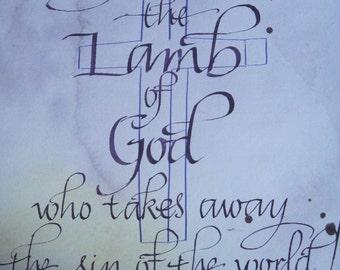 calligraphy easter bible verse