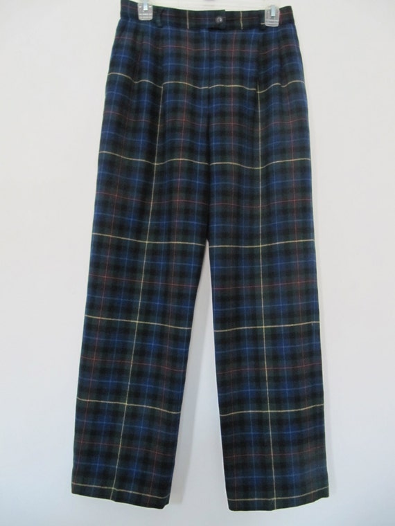 PENDLETON Plaid Pants Trousers Women's Wool by ProbablyPlaid