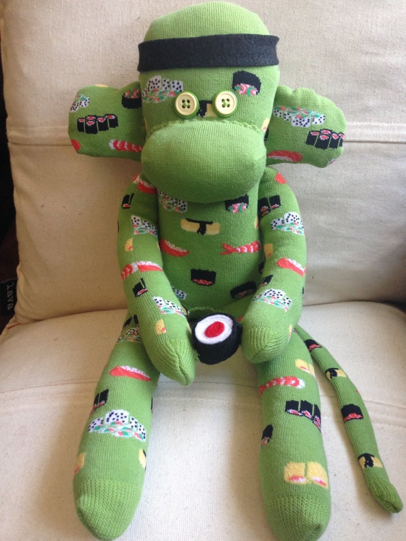 sock monkey stuffed animal