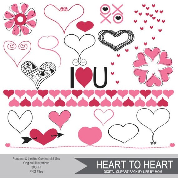 Download Heart to Heart commercial use vector graphics clipart clip