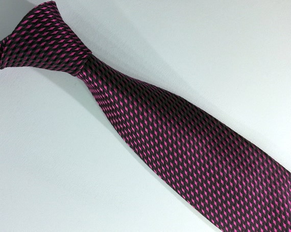 Black and Purple Tie, Black and Purple Men's Necktie, Black and Purple ...