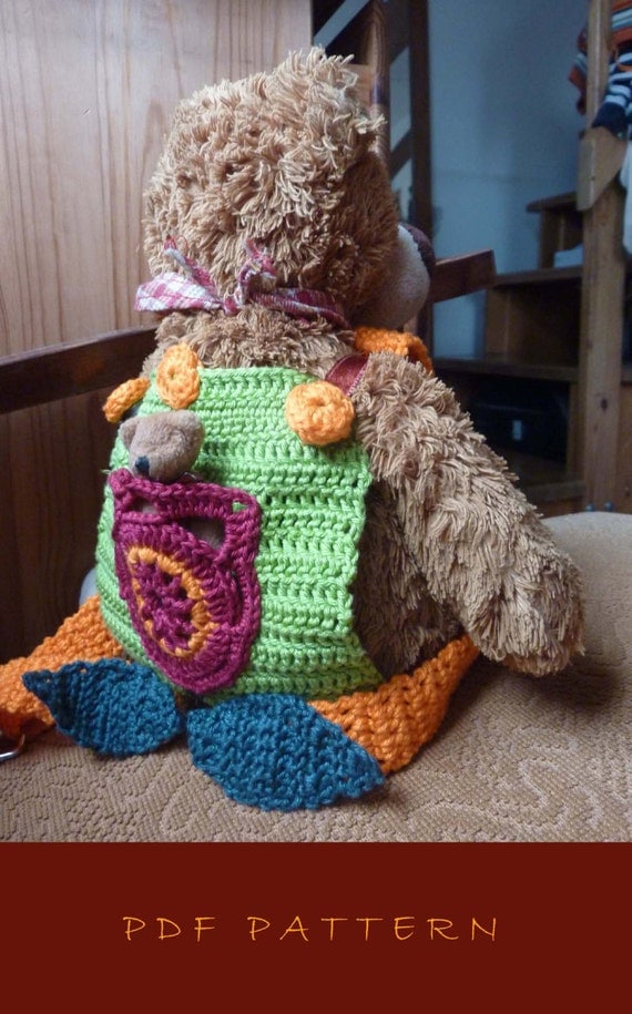 Doll carrier crochet pattern PDF baby by MamasCrochetPatterns