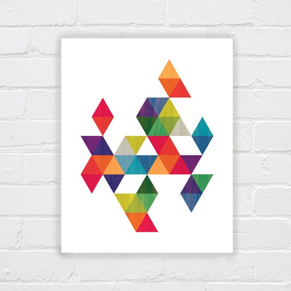 Modern art print printable mid century modern by WhereisAlex