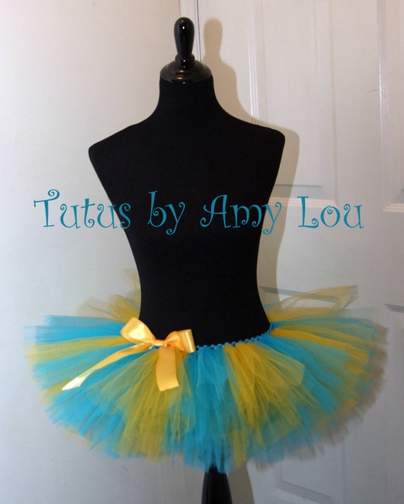 Tomboy Stripe Flounder Little Mermaid Costume In Yellow and