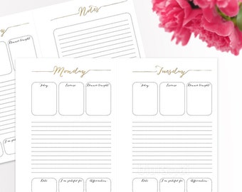 A5 Printable planner. Editable planner template by blursbyaiShop