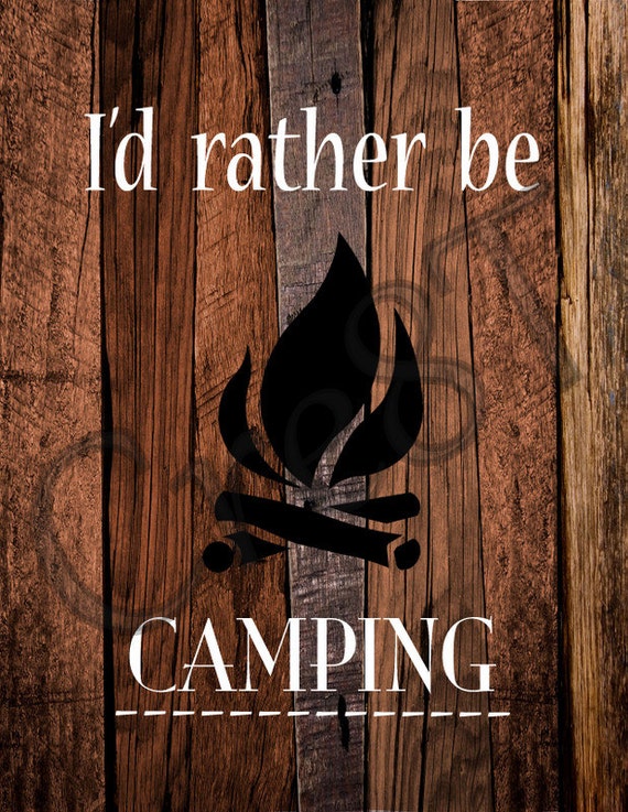 Items similar to Camping Quote Print on Etsy